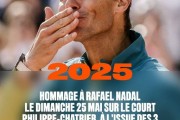 纳达尔致敬仪式敲定，法网14冠王将重登罗兰·加洛斯！